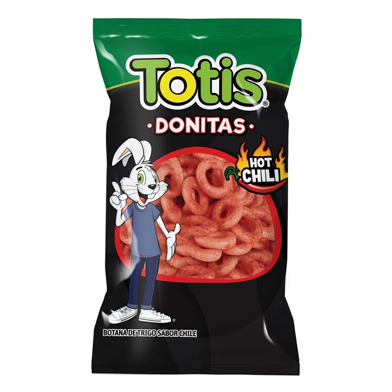 23949 - Totis Donitas Hot Chili - 3.8 oz. ( 12 Pack ) - BOX: 12 Pkg