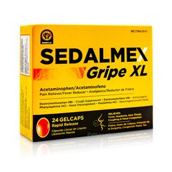 23984 - Sedalmex Gripe XL - 24 Count - BOX: 24 Units