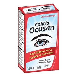 23989 - Colirio Ocusan Redness Reliever - 0.5 fl. oz. ( 15 ml ) - BOX: 24 Units