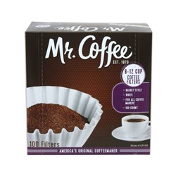 23883 - Mr. Coffee Coffee Filters, 8-12 Cups - 100ct - BOX: 12 Pkg