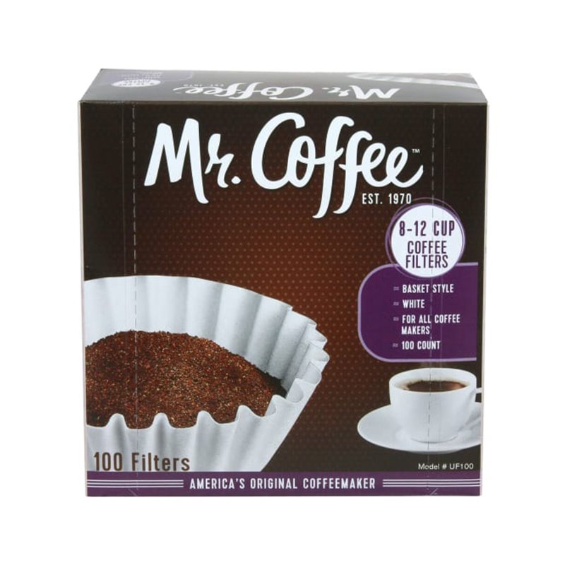 23883 - Mr. Coffee Coffee Filters, 8-12 Cups - 100ct - BOX: 12 Pkg