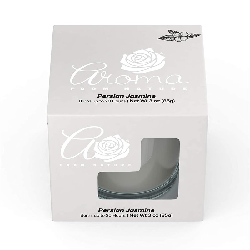 23889 - Aroma Candle Jar, Persian Jasmine - 3 oz. ( Case Of 8 ) - BOX: 8 Units