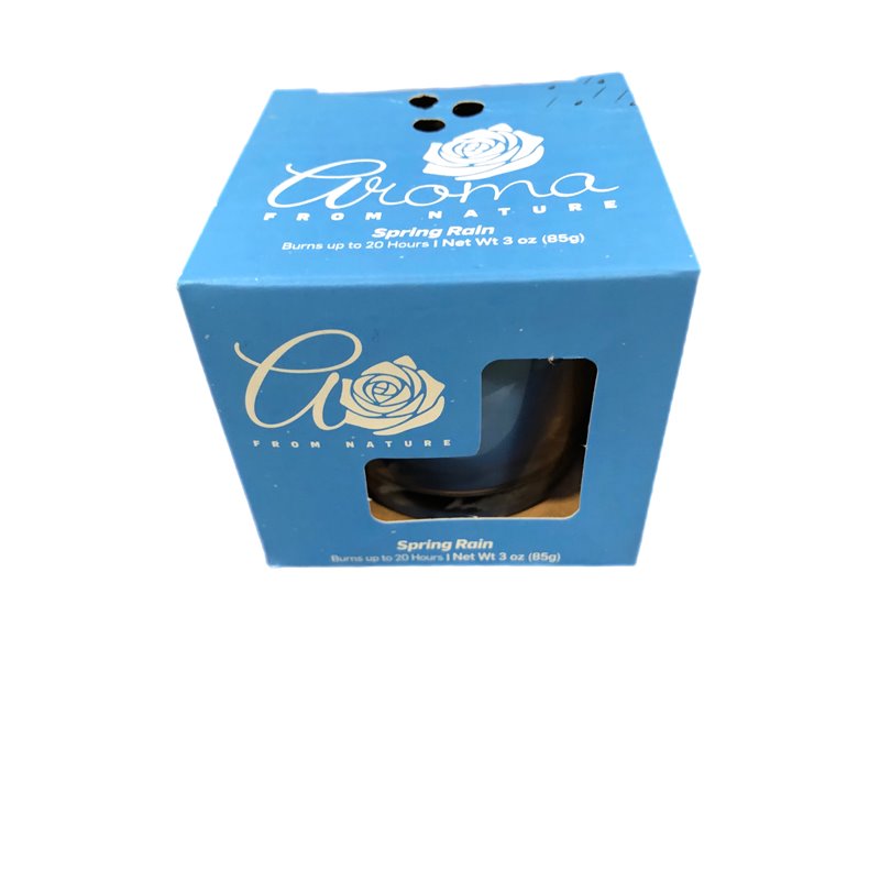 23890 - Aroma Candle Jar, Spring Rain - 3 oz. ( Case Of 8 ) - BOX: 8 Units