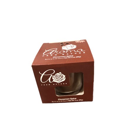 23893 - Aroma Candle Jar, Cinnamon Spice - 3 oz. ( Case Of 8 ) - BOX: 8 Units