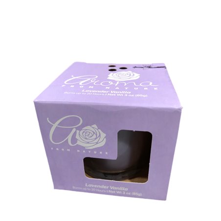 23896 - Aroma Candle Jar, Lavander Vanilla - 3 oz. ( Case Of 8 ) - BOX: 8 Units