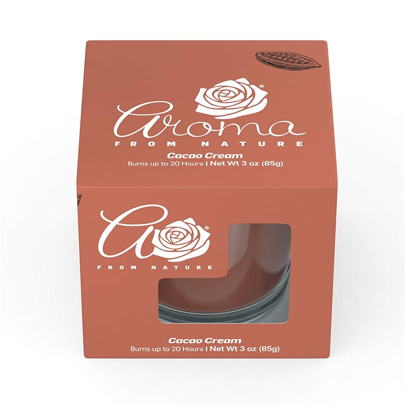 23897 - Aroma Candle Jar, Cocoa Cream - 3 oz. ( Case Of 8 ) - BOX: 8 Units