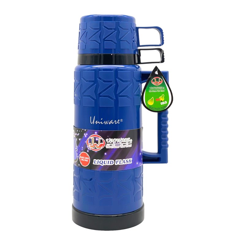 24131 - Uniware Plastic Termo Vacuum Flask 1 lt. - BOX: 6 Units