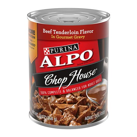 24152 - Purina Alpo Chop Beef Tenderloin  flavor - 13.2 oz. (12 Cans) - BOX: 12