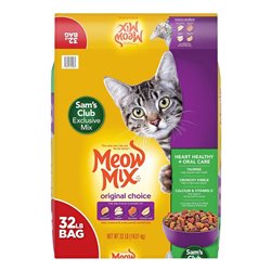 24158 - Meow Mix Original Choice Dry Cat Food 32lbs - BOX: 1