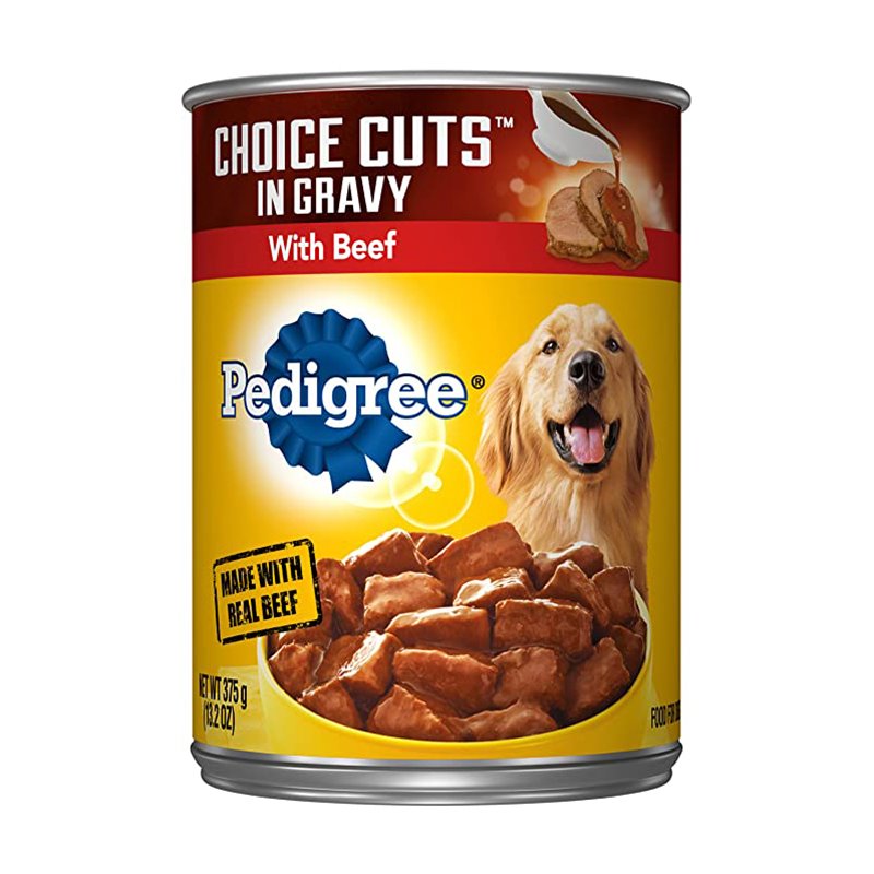 24163 - Pedigree Choice Cut Gravy Beef, 13.2 oz. - (12 Cans) - BOX: 12