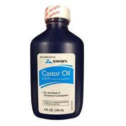 24019 - Swan Castor Oil ( Aceite de Castor ) - 4 fl. oz. - BOX: 