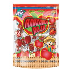 24055 - Mara Lollipops Manzana Roja W/ Hot Chili - 40 Pcs ( 560g ) - BOX: 8 Pkg