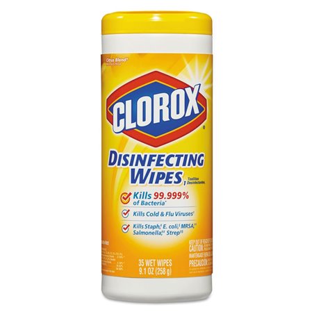 24082 - Clorox Disinfecting Wipes, Lemon Blend - 35ct (Case of 12) - BOX: 12 Units