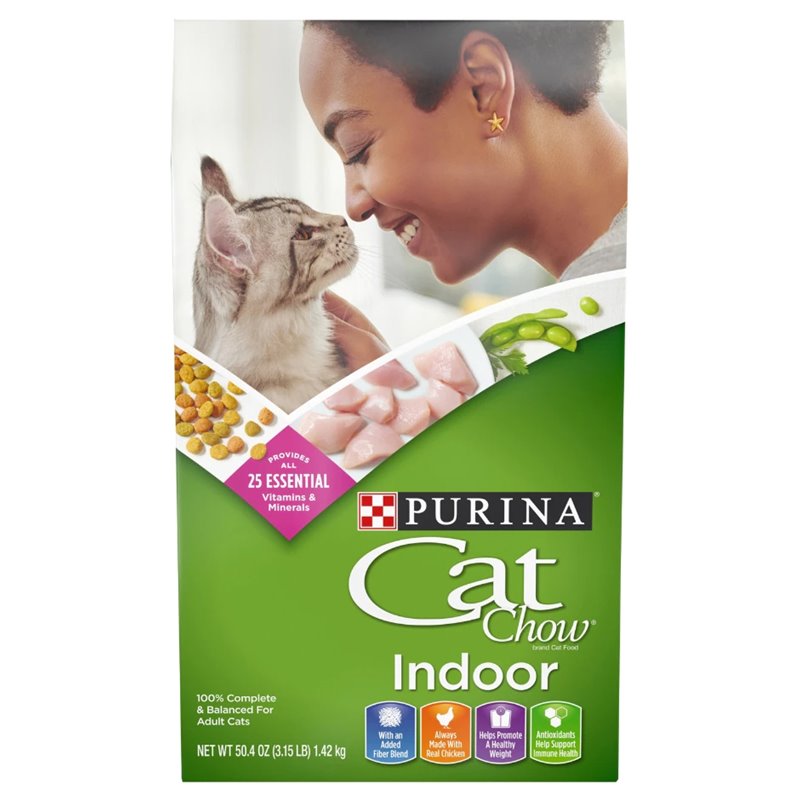 24085 - Purina Cat Chow Natural Indoor Dry , 3.15 Lb - (Pack of 4) - BOX: 4