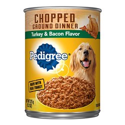 24117 - Pedigree Chopped Turkey & Bacon Flavor  - (12 Cans) - BOX: 12