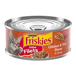 24118 - Friskies Cat Food Chicken &  Tuna Dinner In Gravy  , 5 oz. - (24 Cans) - BOX: 24