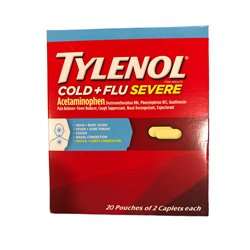 24333 - Tylenol Cold + Flu Severe - 20/2's - BOX: 
