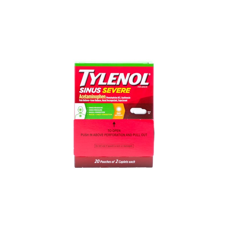 24337 - Tylenol Sinus Severe - 20/2's - BOX: 