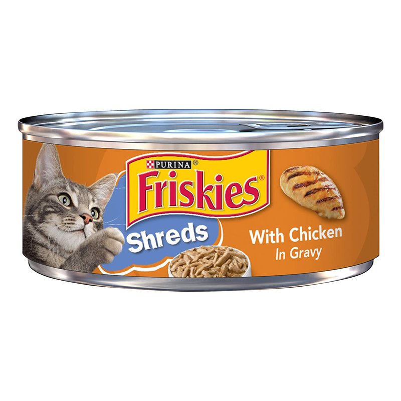24369 - Friskies Cat Food Shreds Chicken , 5.5 oz. - (24 Cans) - BOX: 24