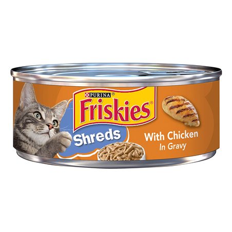 24369 - Friskies Cat Food Shreds Chicken , 5.5 oz. - (24 Cans) - BOX: 24