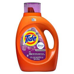 24282 - Tide Liquid Detergent,HE , Febreze Freshness Spring Renewal - 92 fl. oz. (Case of 4) - BOX: 4 Units