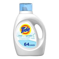 24283 - Tide Liquid Detergent,Free & Gentle - 92 fl. oz. (Case of 4) - BOX: 4 Units