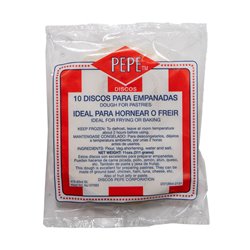24293 - Disco Pepe Corp, Masa para Empanadas - 10/24 Pkg ( 25 lb. ) - BOX: 10 Pkg