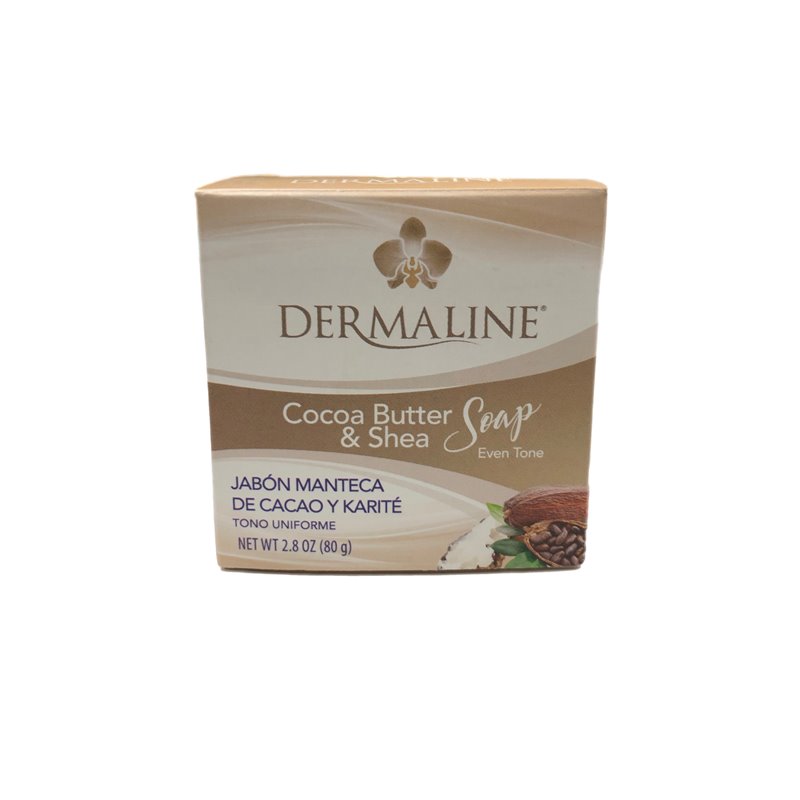 24544 - Dermaline Soap, Cocoa Butter & Shea - 2.8 oz. - BOX: 24 Units