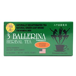 24553 - 3 Ballerina Tea Orange Flavor - 18 Bags - BOX: 36 Pkg