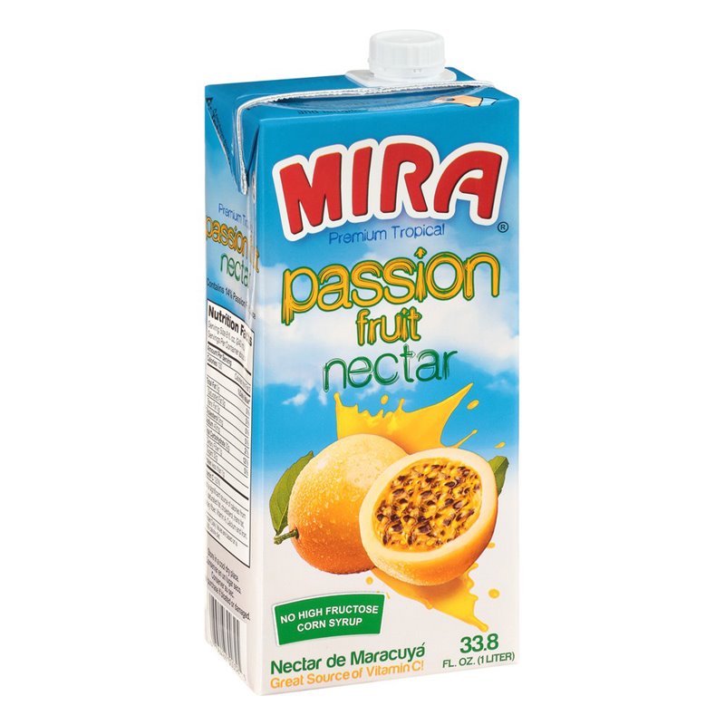 24572 - Mira Tetrapack Passion Fruit - 33.8 fl. oz. ( Case of 12 ) - BOX: 12 Units