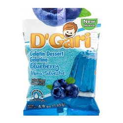 24578 - D'Gari Gelatin Blueberry ( Mora Azul ) - 4.9 oz. ( Case of 24 ) - BOX: 