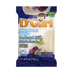 24580 - D'Gari Gelatin Condensed Milk ( Leche Condensada ) - 4.9 oz. ( Case of 24 ) - BOX: 24 Units