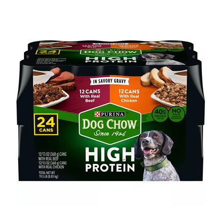 24410 - Purina Dog Chow High Protein Variety Pack - 13 oz. ( 24 Cans ) - BOX: 24 Units
