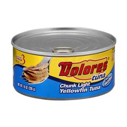 24422 - Dolores Chunk Light Tuna in Water - 10 oz. - BOX: 24 Units