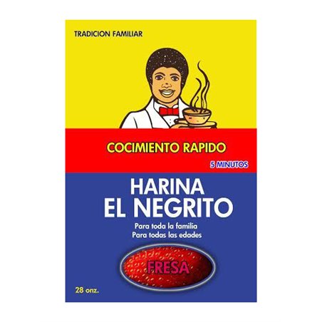 24426 - Harina El Negrito Strawberry - 28 oz. - BOX: 18 Units