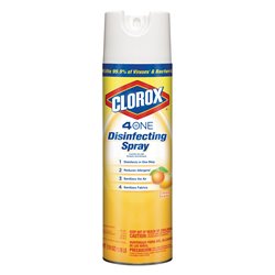 24499 - Clorox  Disinfectant Spray, 4 In 1 - 19 oz. (6 Pack) Yellow 31133 - BOX: 6 Units