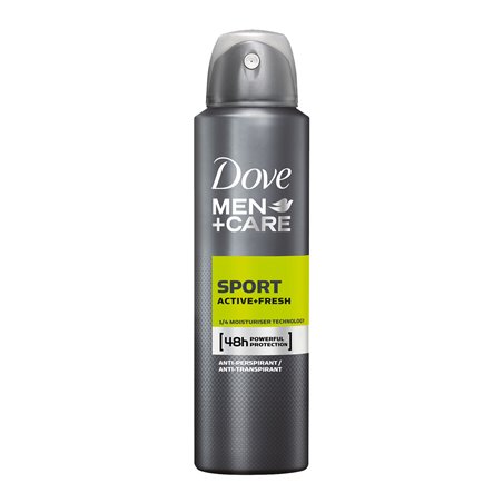 24506 - Dove Deodorant Spray, Men Sport Active - 150ml - BOX: 12 Units