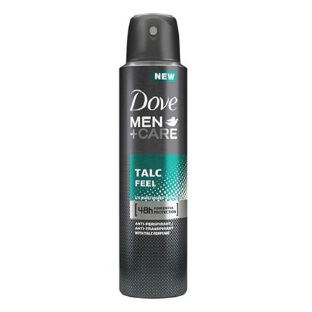 24508 - Dove Deodorant Spray, Men Talc Feel - 150ml - BOX: 12 Units