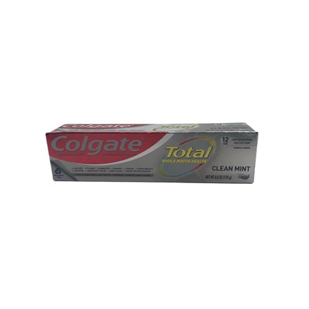 24827 - Colgate Toothpaste, Total Clean Mint USA- 6.0 oz. - BOX: 24 Units