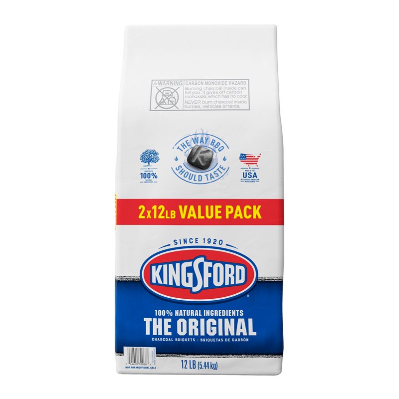 24830 - Kingsford Twin Pack Original Charcoal Briquettes, 24 Lb - BOX: 2
