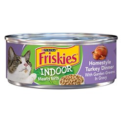 24837 - Friskies Cat Food Indoor Home Style Turkey , 5.5 oz. - (24 Cans) 1158 - BOX: 24