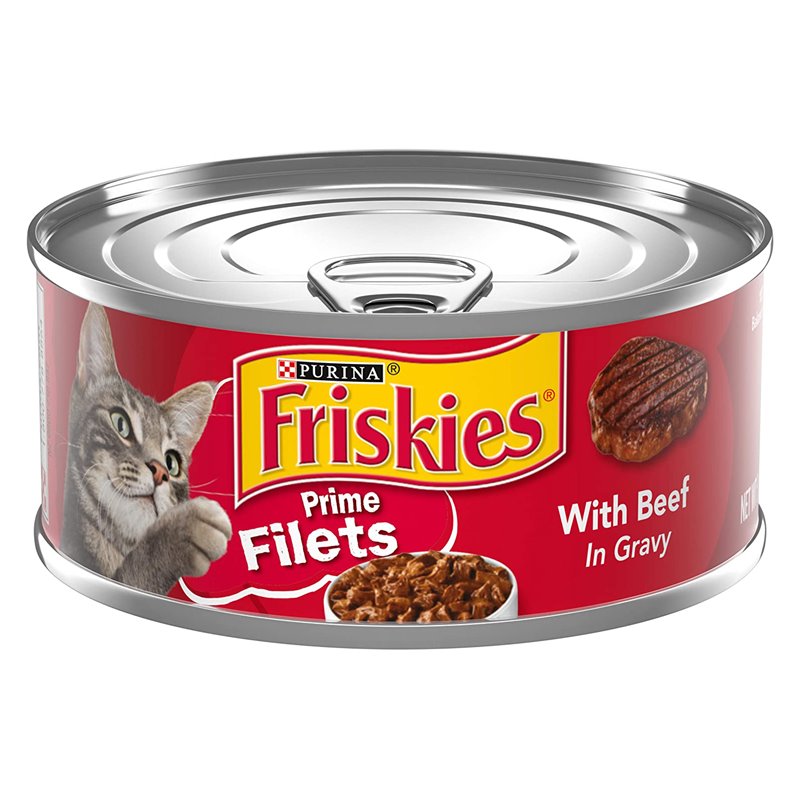 24838 - Friskies Cat Food Prime Filet Beef , 5.5 oz. - (24 Cans) 1190 - BOX: 24