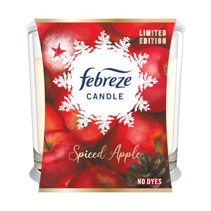 24698 - Febreze Candle, Spiced Apple - 3.5 oz. - BOX: 4 Units