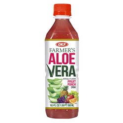 24810 - OKF Aloe Vera Drink, Fruit Punch - 500ml (Case of 20) - BOX: 