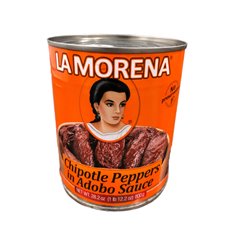 24823 - La Morena Chipotle Peppers In Adobo Sauce - 28 oz. (Pack of 12) - BOX: 12 Units
