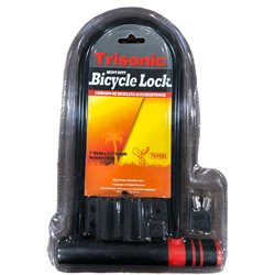 24958 - Trisonic Bicycle Lock 7"x12.5" Ïncludes 2 Keys ( TS-F026 ) - BOX: 12 / 24 Units