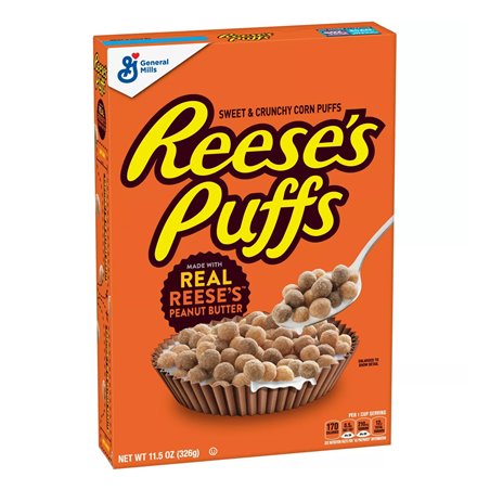 25015 - General Mills Reese's Puffs Cereal - 11.5oz. (Case of 12) - BOX: 12