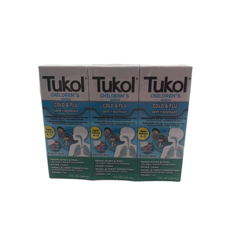 25103 - Tukol Children's Multi-Symptom Coul & Flu ,Berries  - 4 fl. oz. - BOX: 12 Units