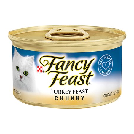 25107 - Purina Fancy Feast Chunky Turkey - 3 oz. (24 Cans) - BOX: 24