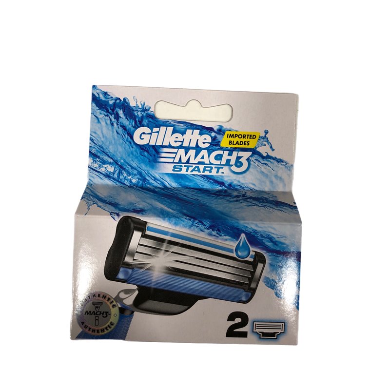 25111 - Gillette Mach3 Refill Cartridges - 2 Pack - BOX: 
